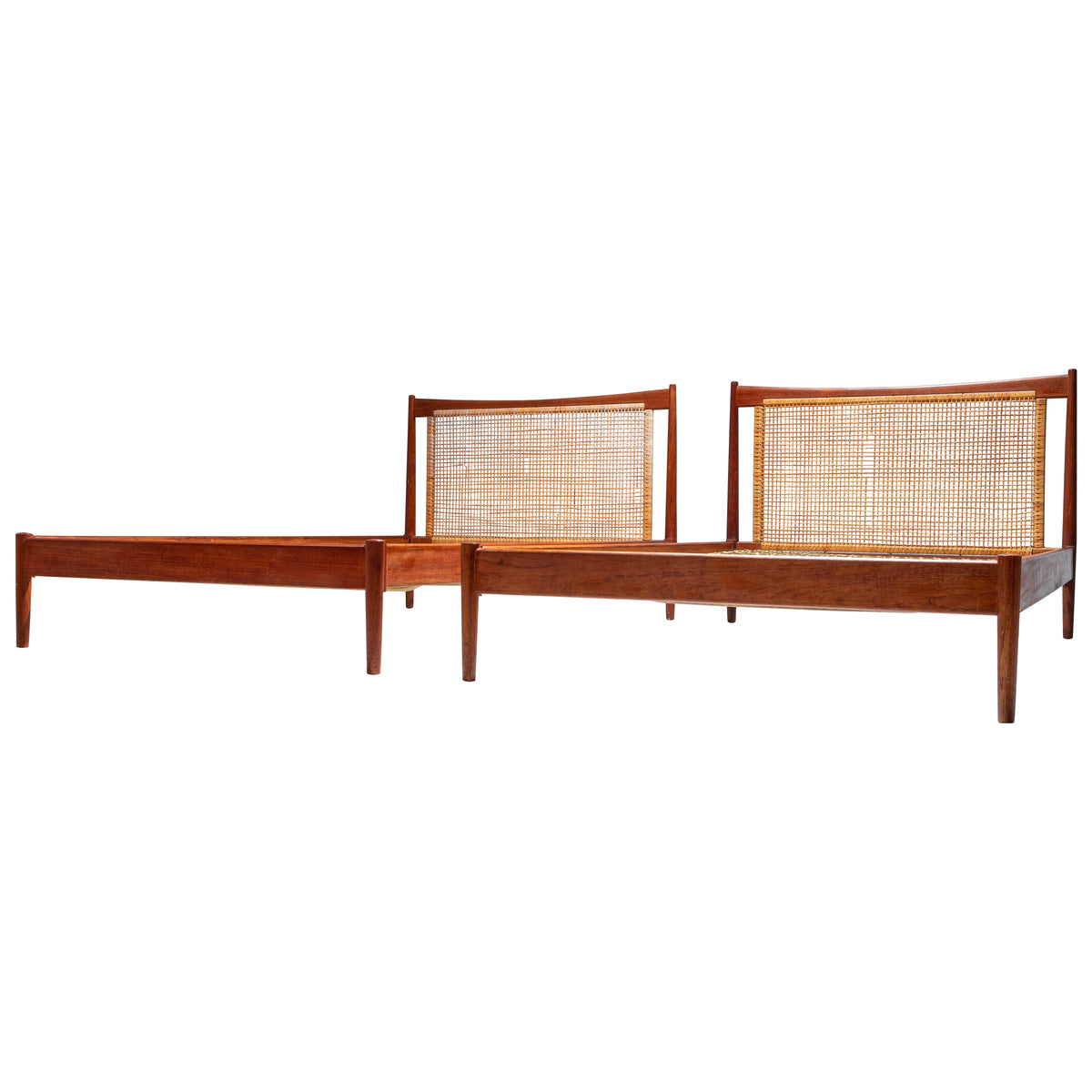 Set of 2 Beds by Børge Mogensen for Søborg Møbelfabrik Denmark, 1950's