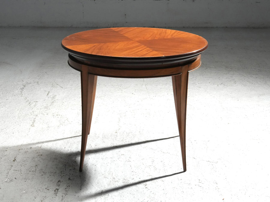 Round Coffee Table by Giuseppe Scapinelli in Wood, Brazil, 1950's