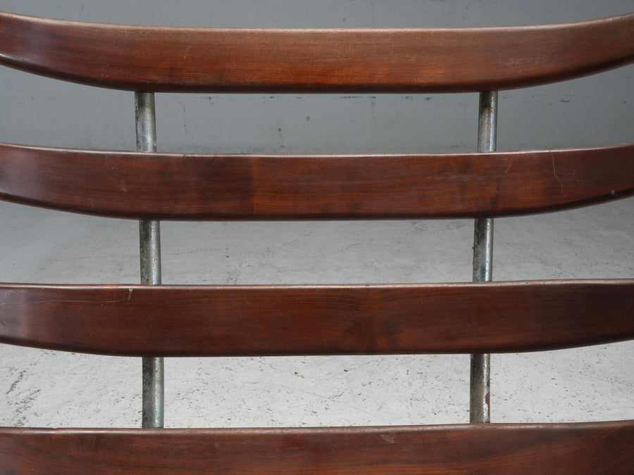 Rib Chair in Teak and Metal, Brazil, 1950's