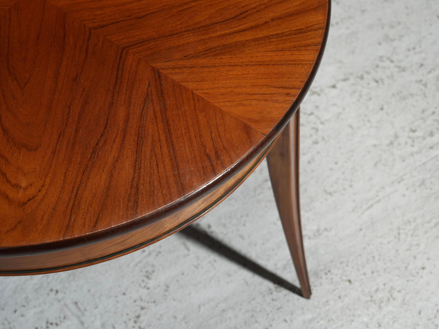 Round Coffee Table by Giuseppe Scapinelli in Wood, Brazil, 1950's