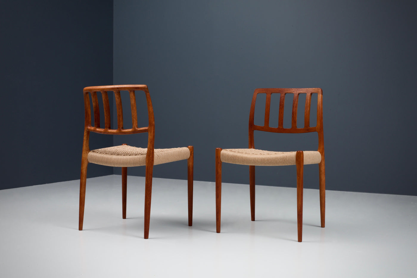 Set of 4 Newly Upholstered Dining Chairs by Niels Otto Møller, Denmark, 1960s