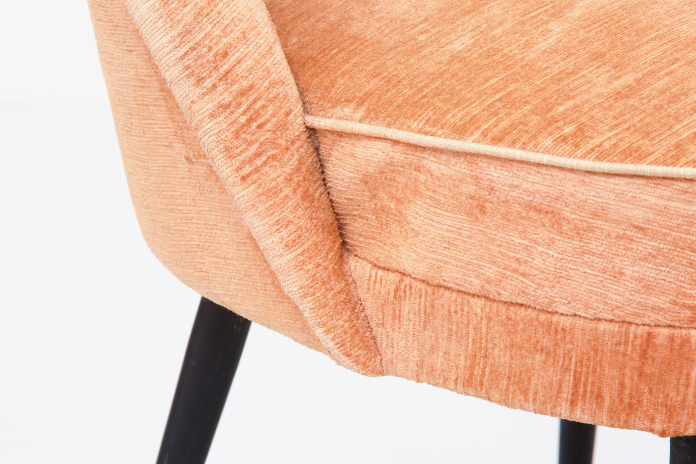 Set of Three Lounge Chairs in Pink Velvet by Carlo Pagano for Arflex, Italy 1952