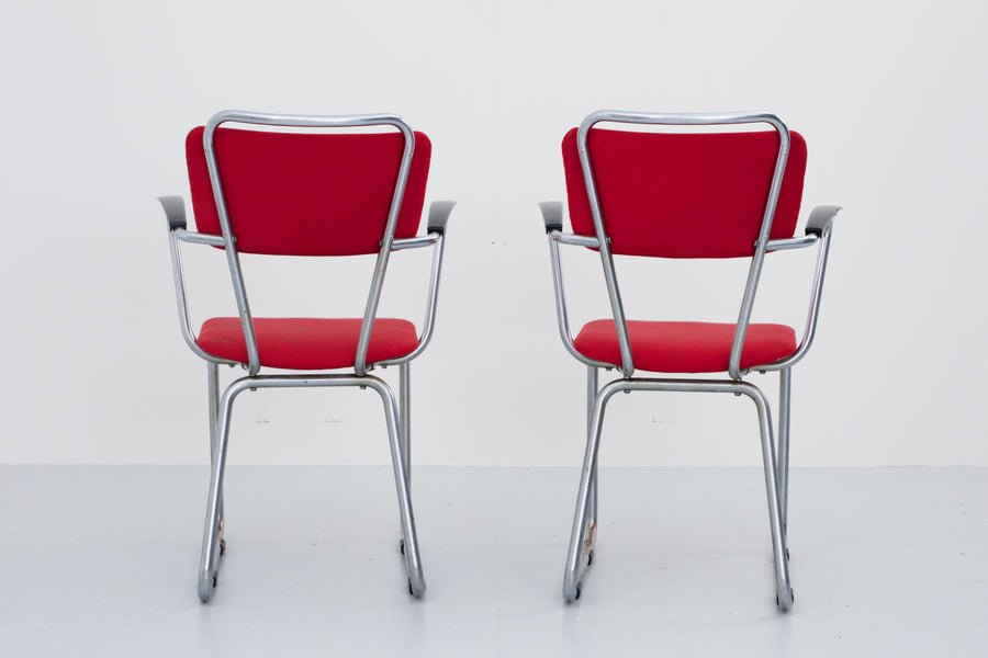 Set of Five ‘214’ Gispen Armchairs by Christoffel Hoffman for BPM, Dutch, 1935