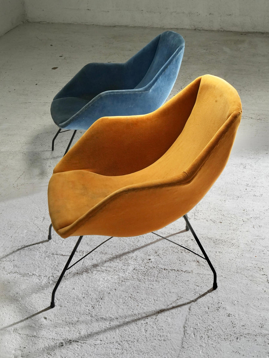 Set of two Carlo Hauner and Martin Eisler Lounge Chairs, Brazil 1960's