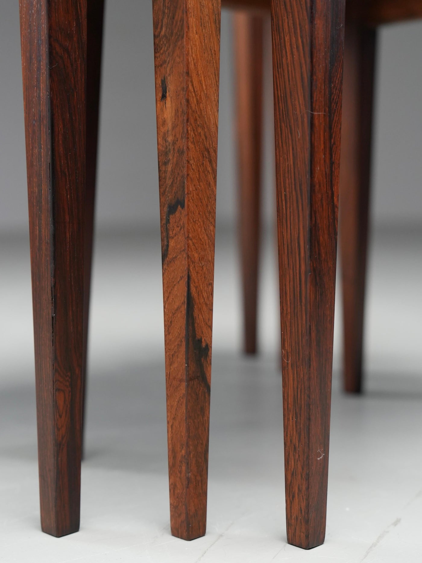Set of 3 Nesting Tables by Severin Hansen for Haslev, Denmark, 1960's
