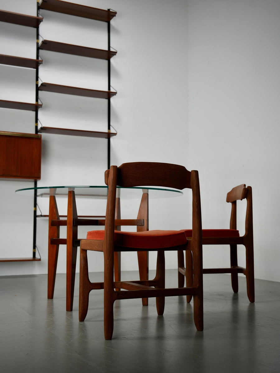 High modular Wall Unit with Dry Bar in Wood, Metal and Brass, Italy, 1960's