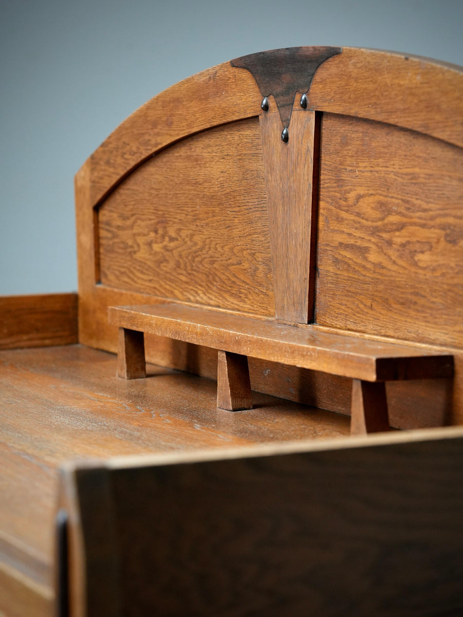 Art Deco Bar Cabinet in Solid Oak and Coromandel, Europe, 1930