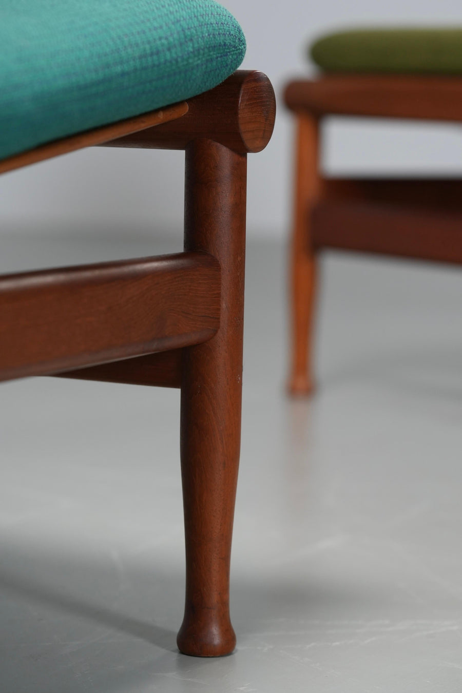 Set of 2 Lounge Chairs by Kai Lyngfeld Larsen in Teak, Denmark, 1960's