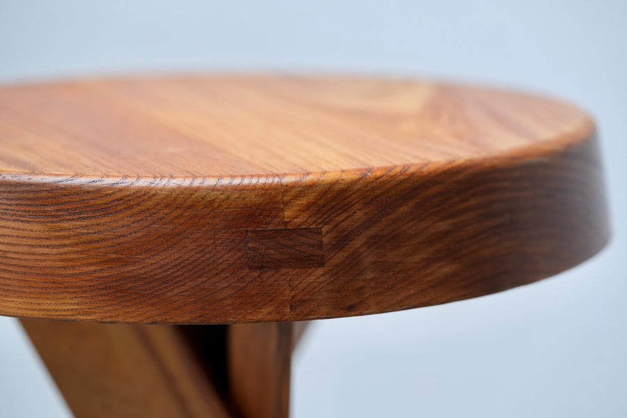 Stool S13A old version by Pierre Chapo in Elm, France, 1970's