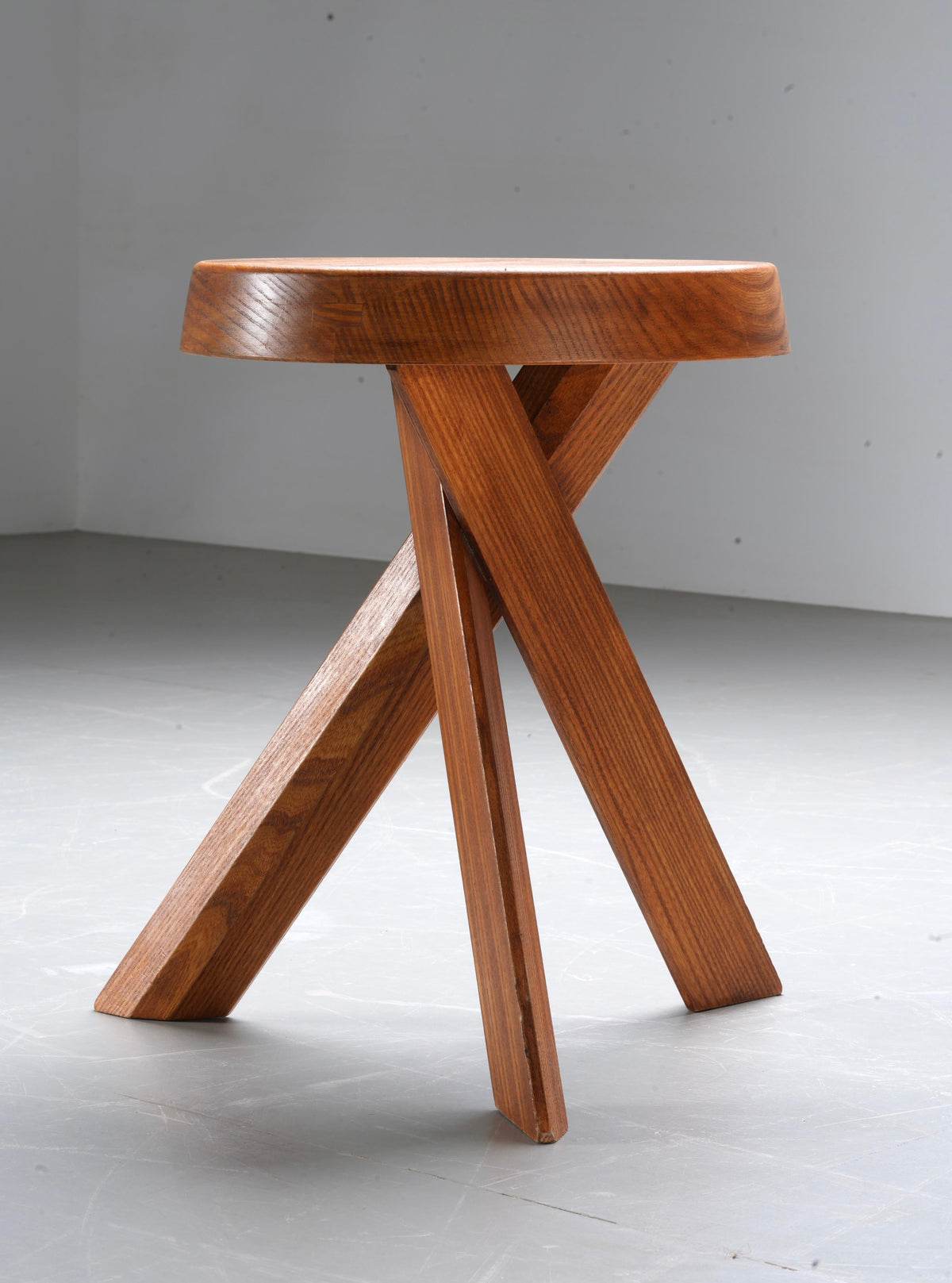 Set of 2 S13A Stools old version by Pierre Chapo in Elm, France, 1970's