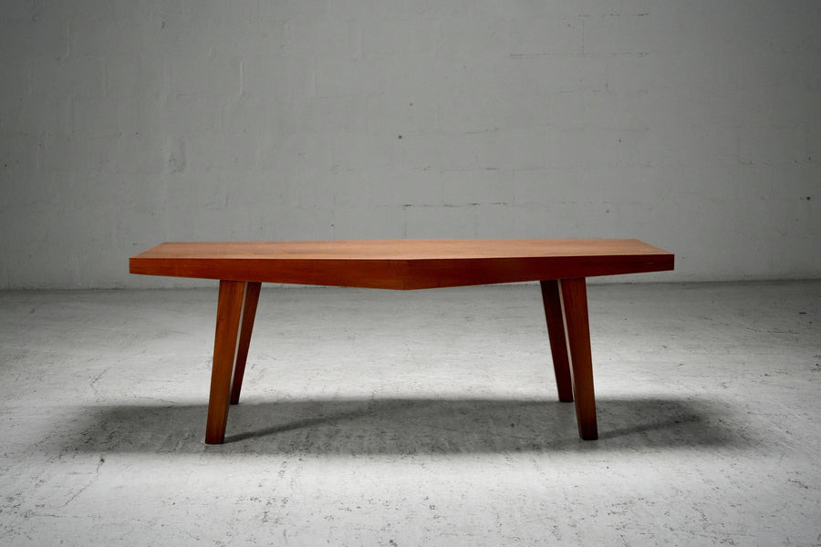 Modernist Coffee Table in Imbuia Wood, Brazil, 1950's