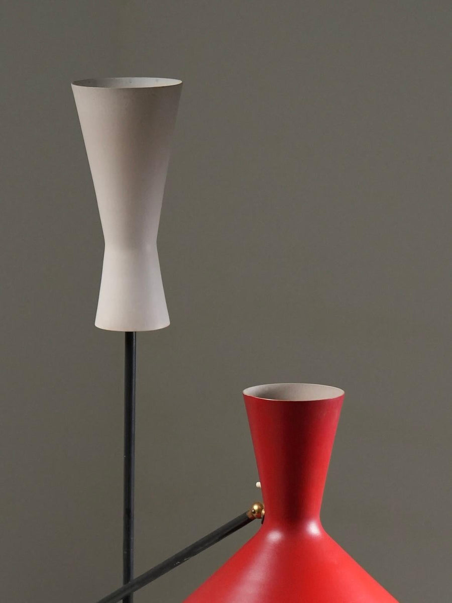 Floor Lamp by Carl Moor for BAG Turgi in Metal and Brass, Switzerland, 1950's — photo 10
