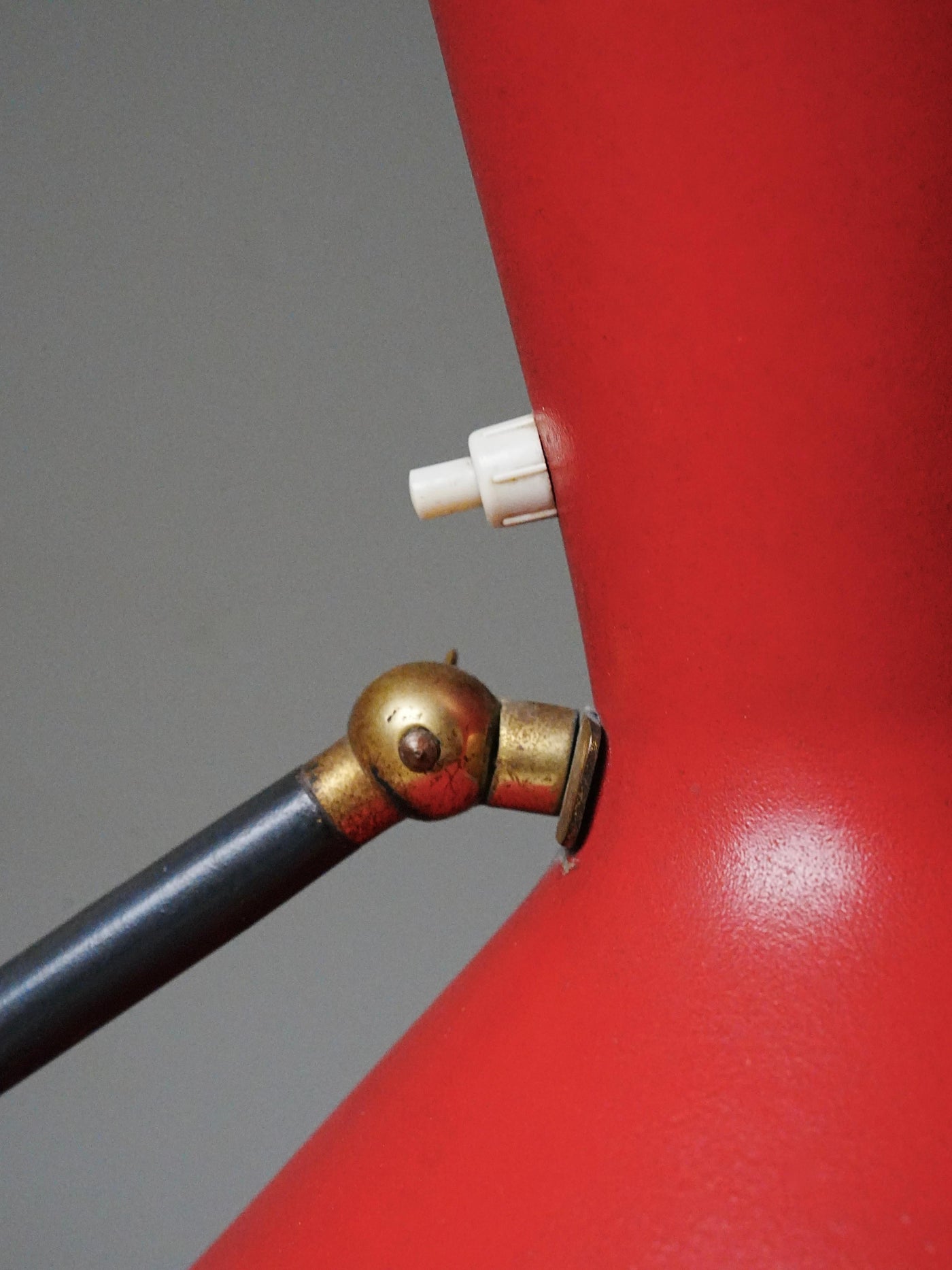 Floor Lamp by Carl Moor for BAG Turgi in Metal and Brass, Switzerland, 1950's