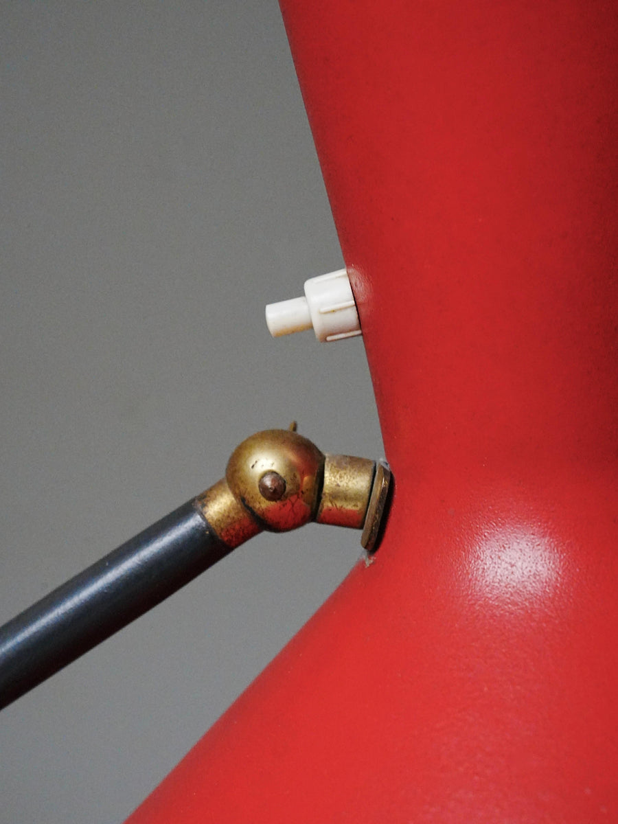 Floor Lamp by Carl Moor for BAG Turgi in Metal and Brass, Switzerland, 1950's — photo 11