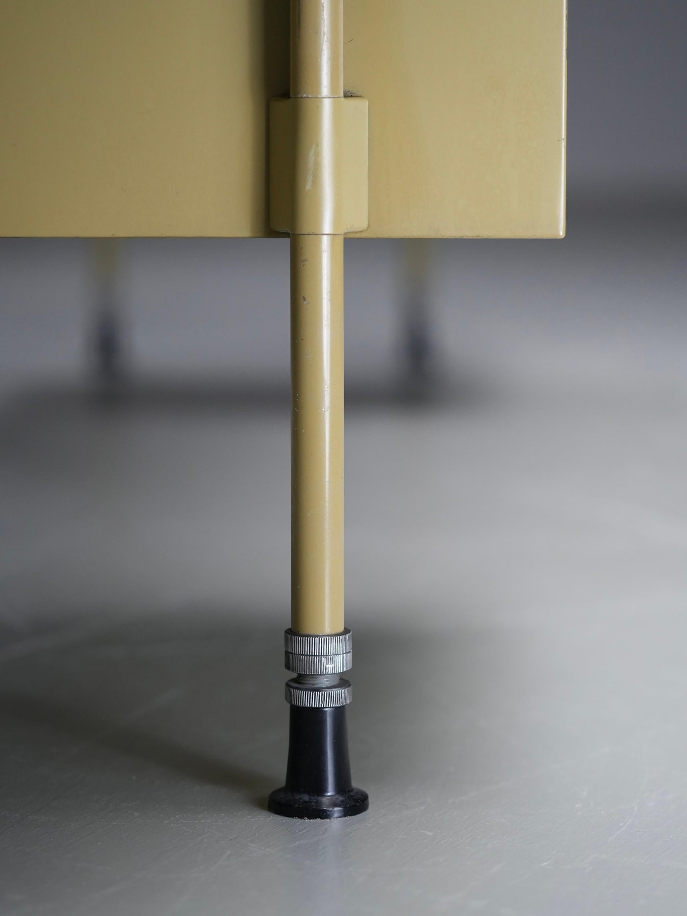 Studio BBPR for Olivetti "Spazio" Desk with an Olive Felt Top, Italy, 1960's