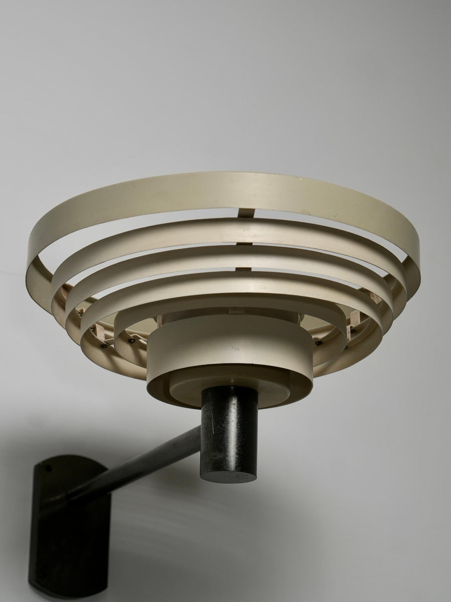 Set of 3 Wall Lights in Metal and Glass, Europe, 1960's