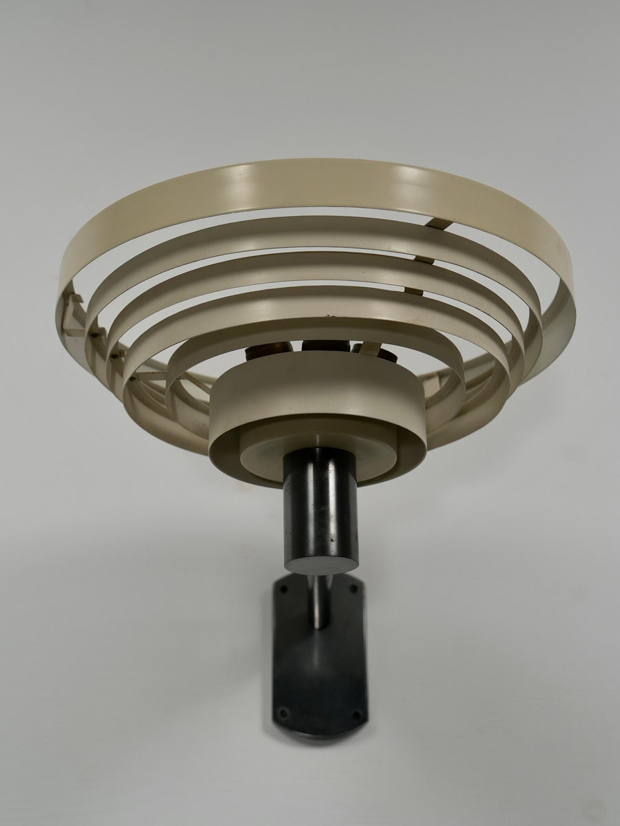 Set of 3 Wall Lights in Metal and Glass, Europe, 1960's