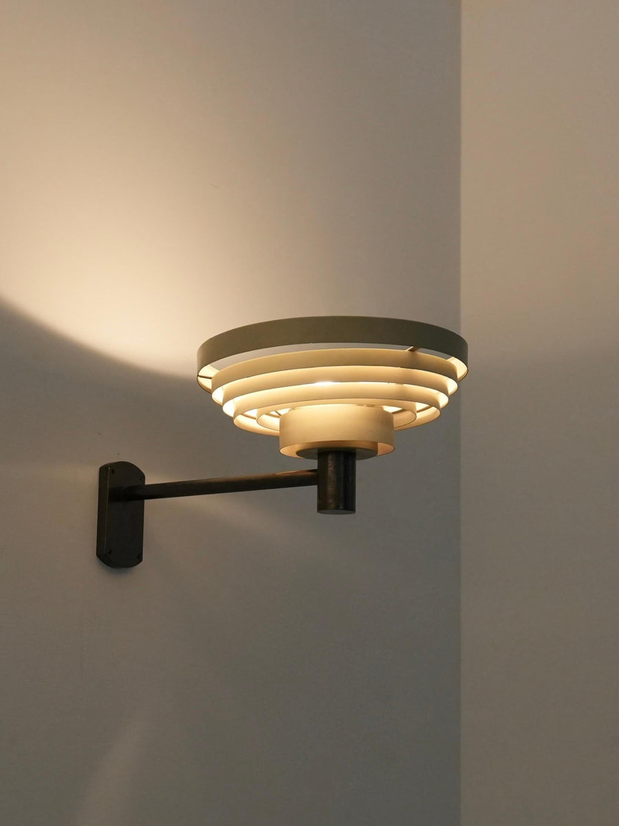 Set of 3 Wall Lights in Metal and Glass, Europe, 1960's