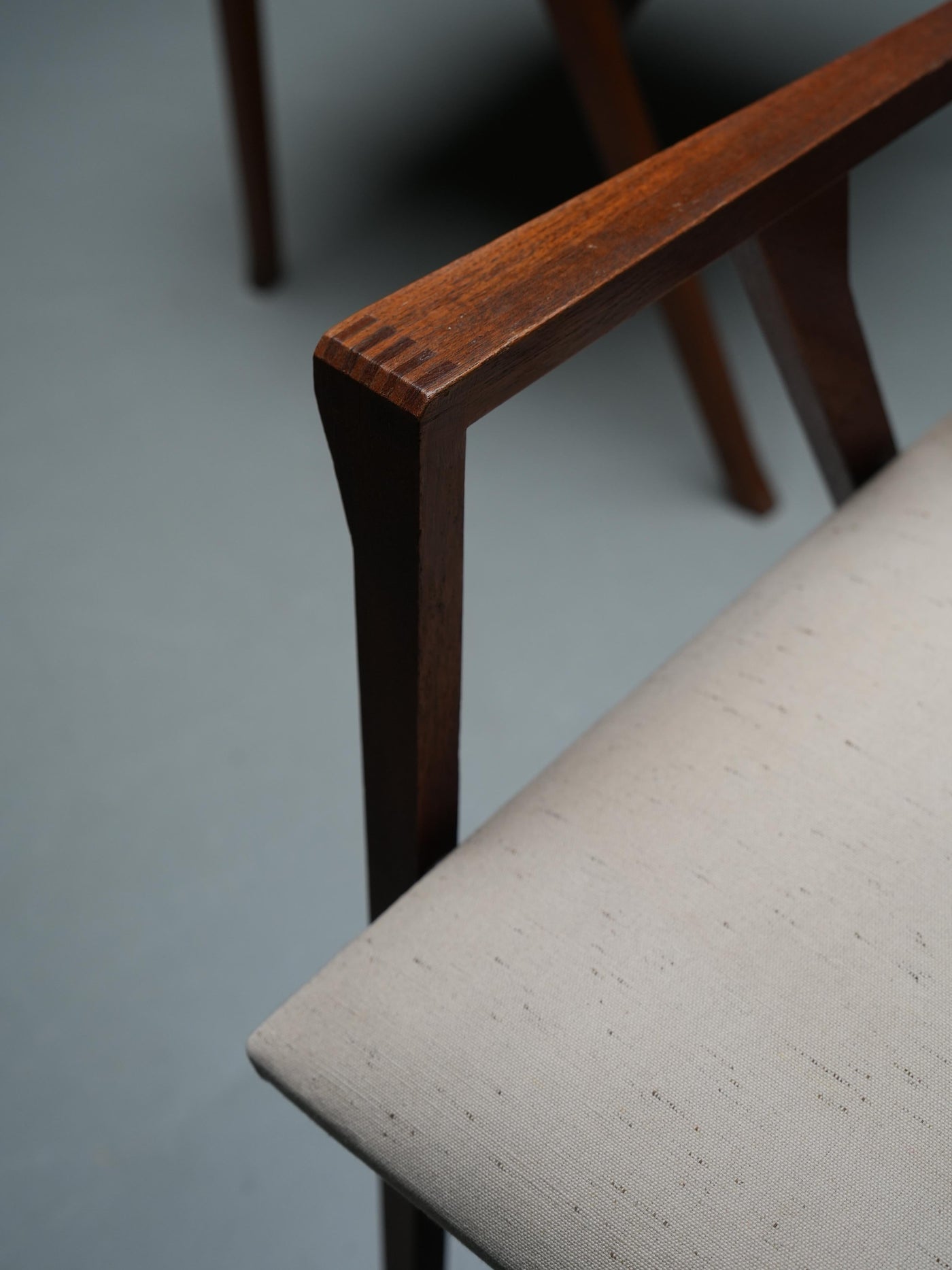 Two 'Luisa' Armchairs by Franco Albini in Oak, Metal and Fabric, Italy, 1949