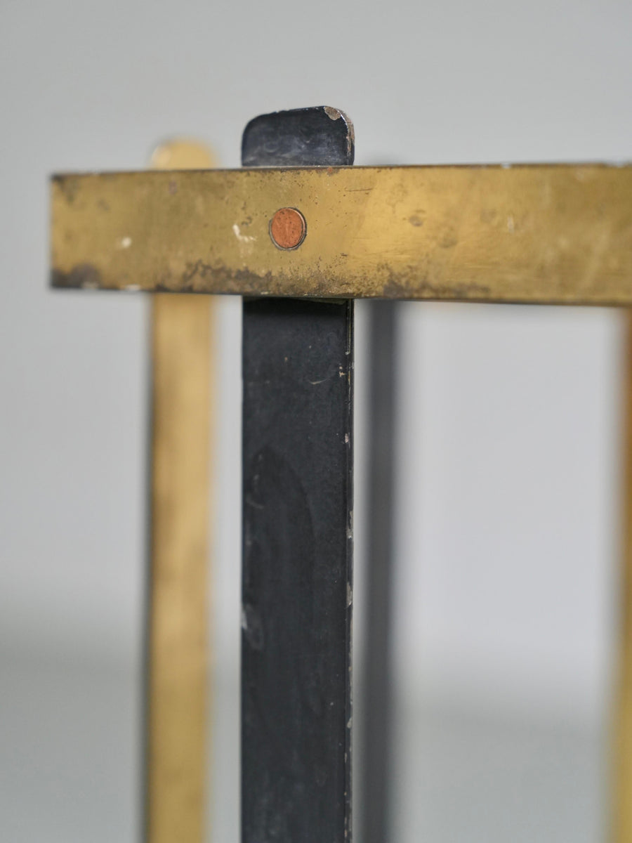 Umbrella Stand in Brass and Metal, Italy, 1950's