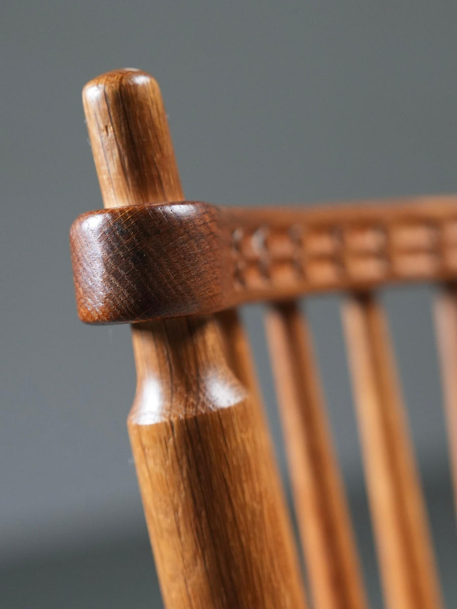 Set of 4 Spindle-Back Chairs in Oak by 'De Ster' Gelderland, 1960's
