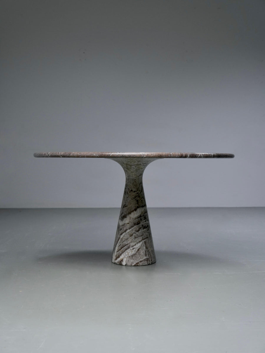 Angelo Mangiarotti 'M1' Dining Table for Skipper in light grey Marble, 1969