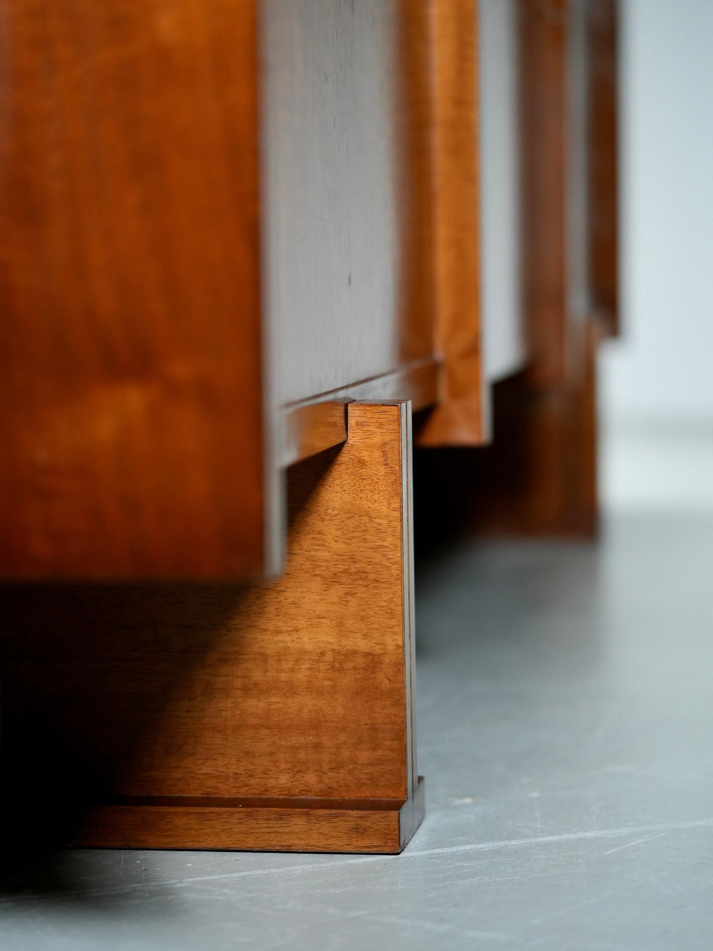 Italian Modernist Walnut and Brass Writing Desk, 1950s