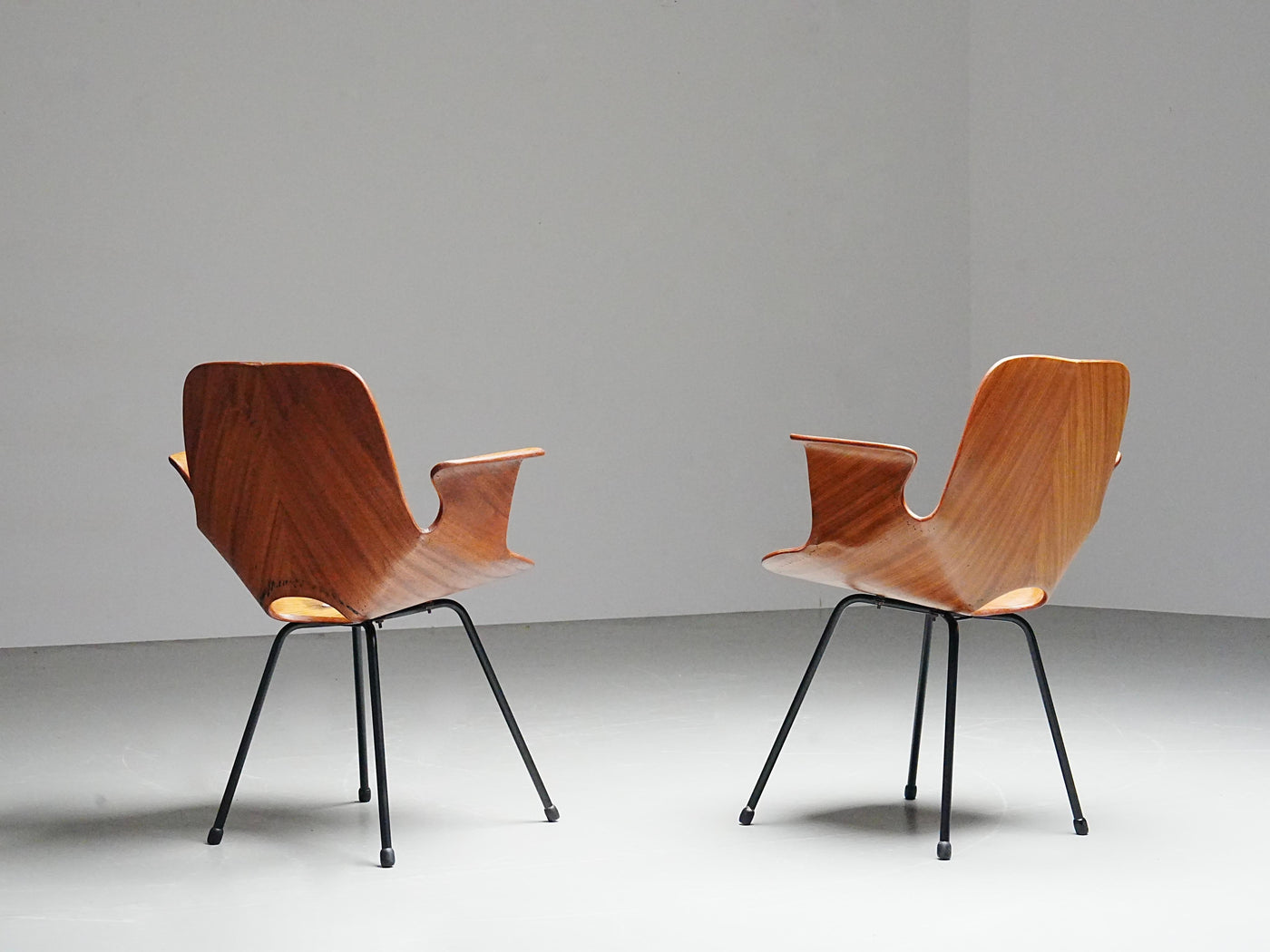 Set of 6 Medea Dining Chairs (2 Armchairs) by Vittorio Nobile, Italy, 1950's