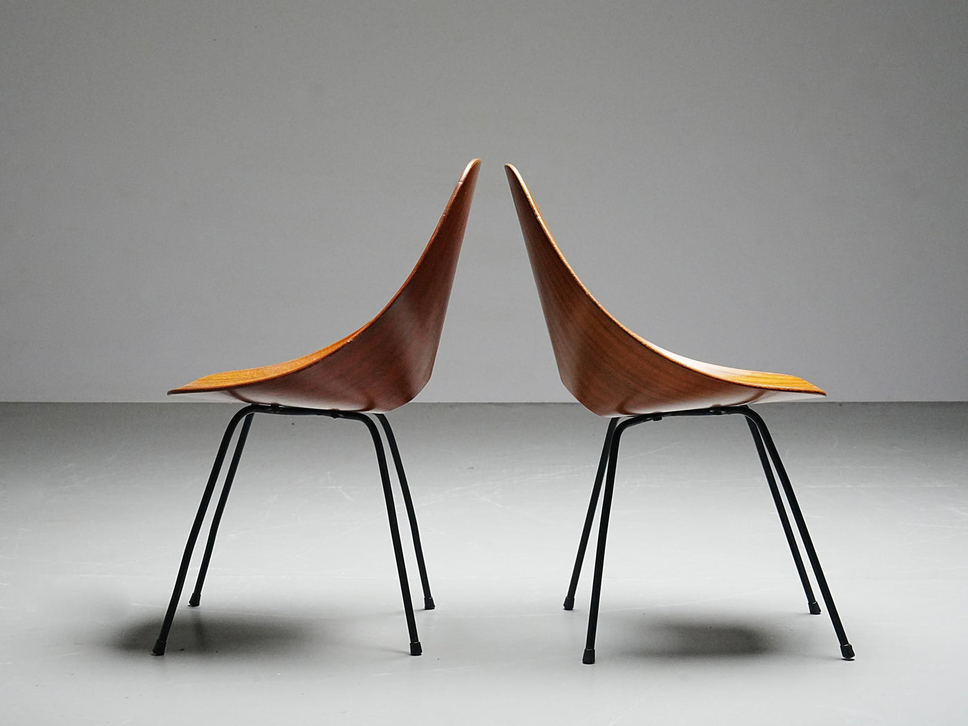 Set of 6 Medea Dining Chairs (2 Armchairs) by Vittorio Nobile, Italy, 1950's