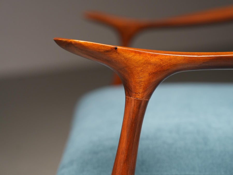 Set of Lounge Chairs in Teak by Ico Parisi for Fratelli Reguitti, Italy, 1950's