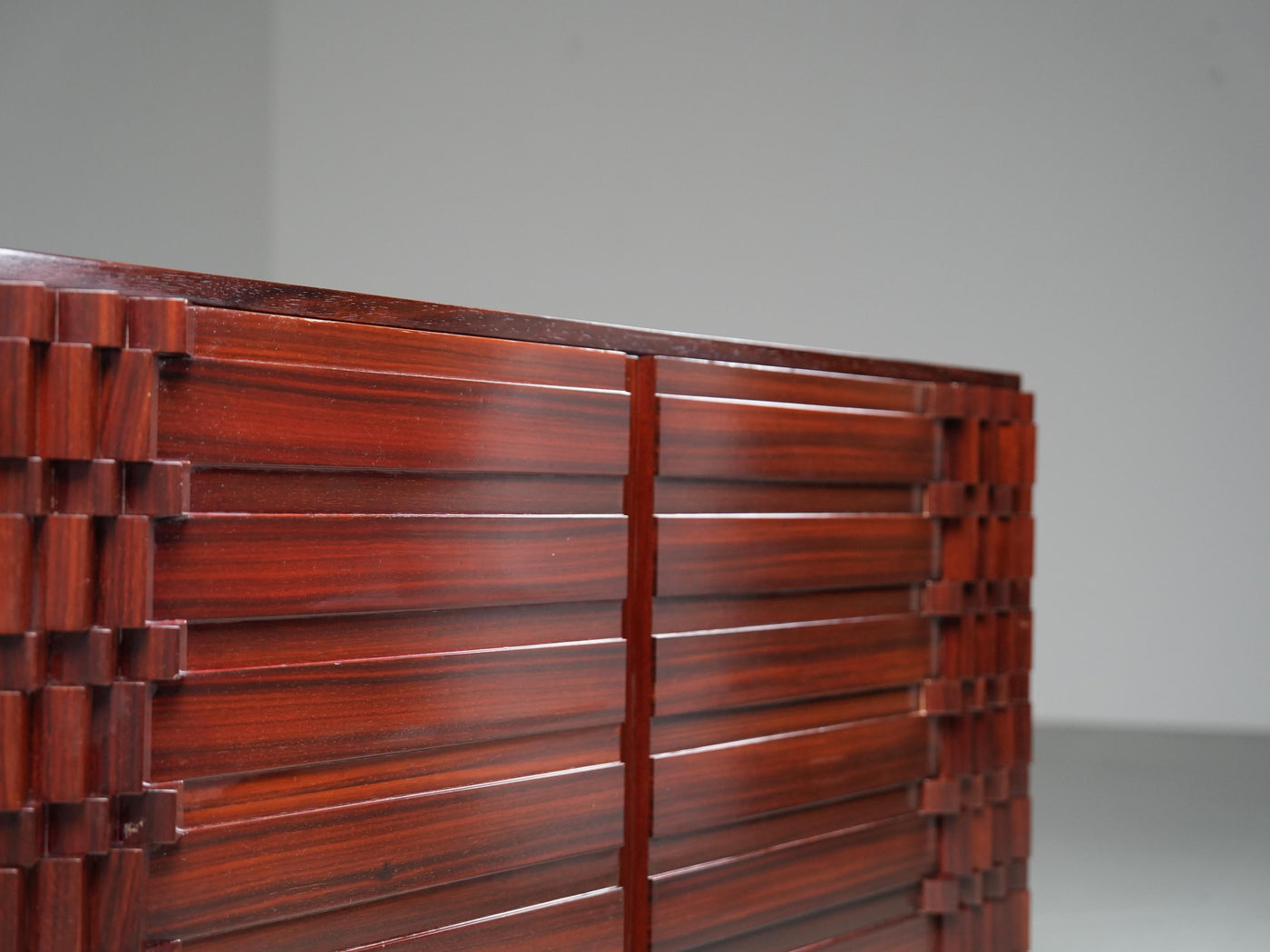 'Diamante' Cabinet by Luciano Frigerio in Wood, Italy, 1968
