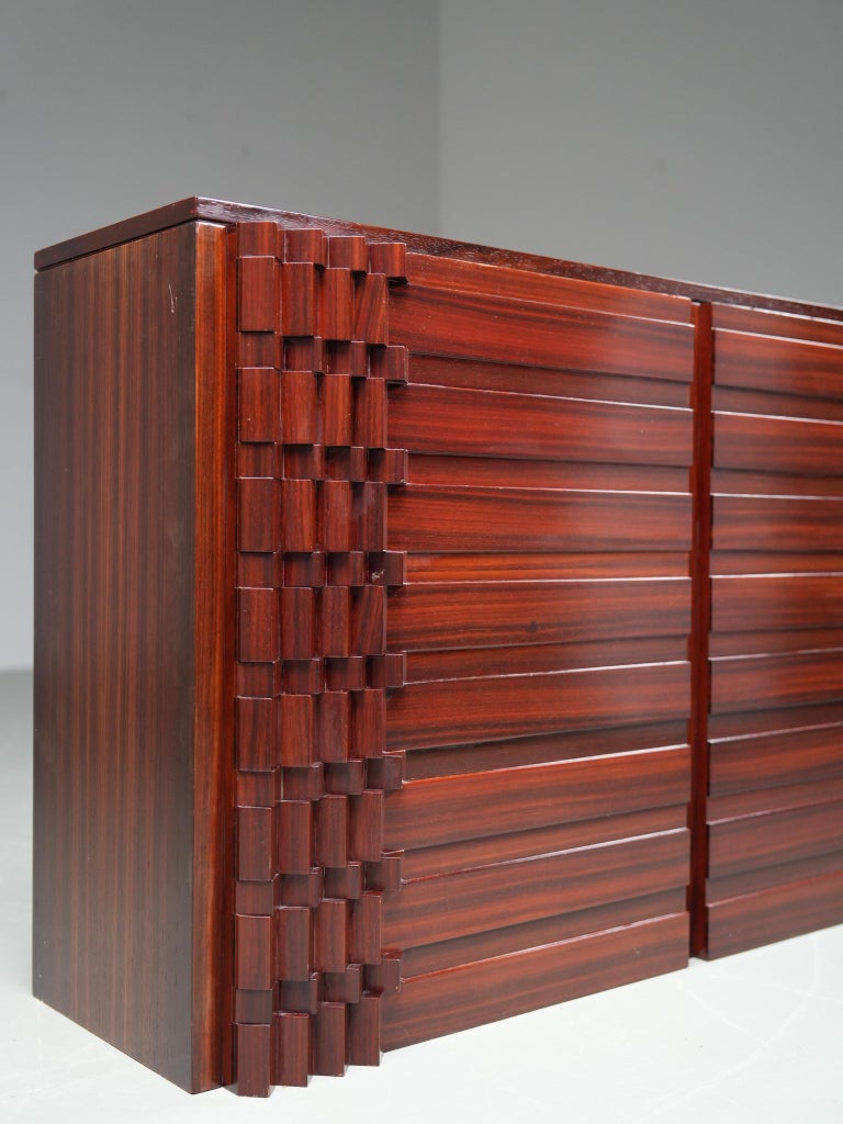 'Diamante' Cabinet by Luciano Frigerio in Wood, Italy, 1968