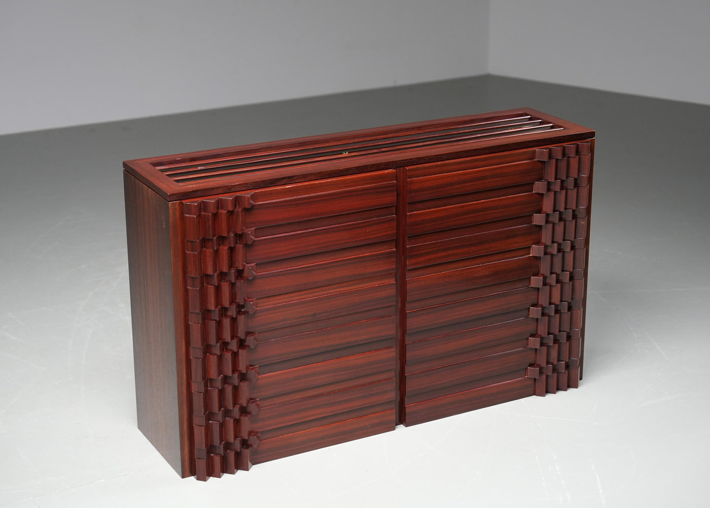 'Diamante' Cabinet by Luciano Frigerio in Wood, Italy, 1968