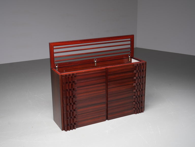 'Diamante' Cabinet by Luciano Frigerio in Wood, Italy, 1968