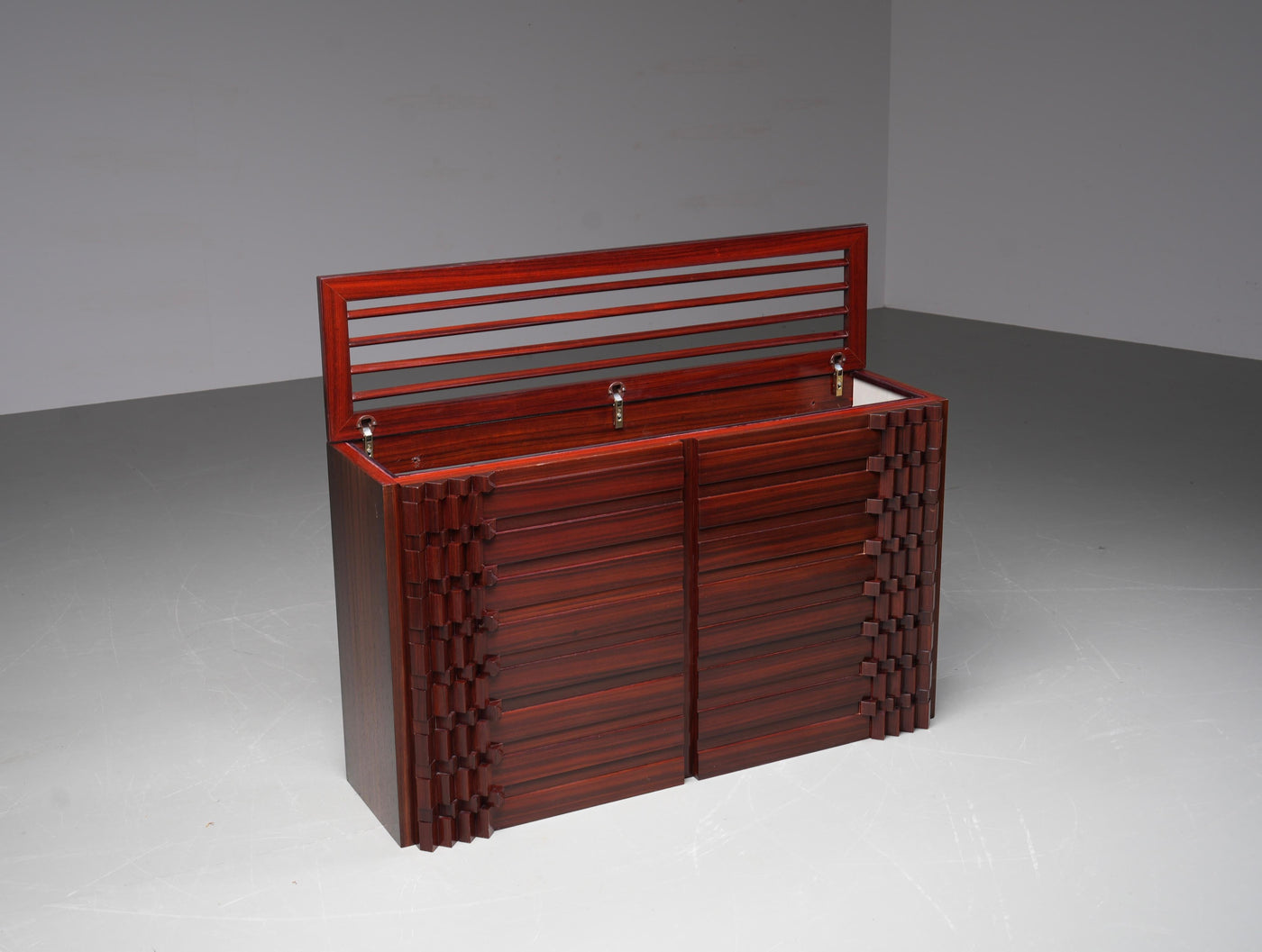 'Diamante' Cabinet by Luciano Frigerio in Wood, Italy, 1968