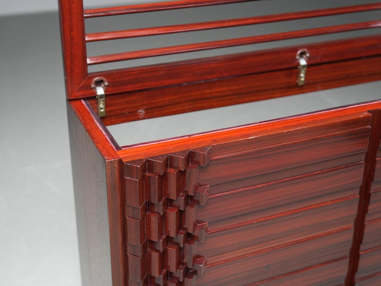 'Diamante' Cabinet by Luciano Frigerio in Wood, Italy, 1968