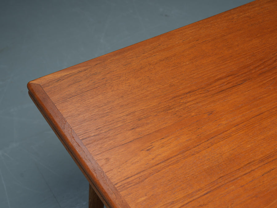 Hans Wegner Teak and Oak Dining Table 312 for Andreas Tuck, Denmark, 1960's