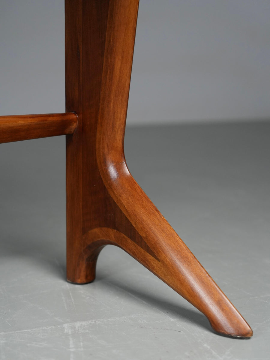 Ico Parisi Console in Walnut and Cherrywood, Italy, 1950's