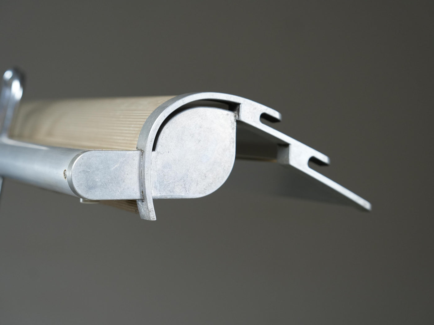 Desk Lamp in Casted Iron, Steel and Ribbed Aluminium, France, 1960's