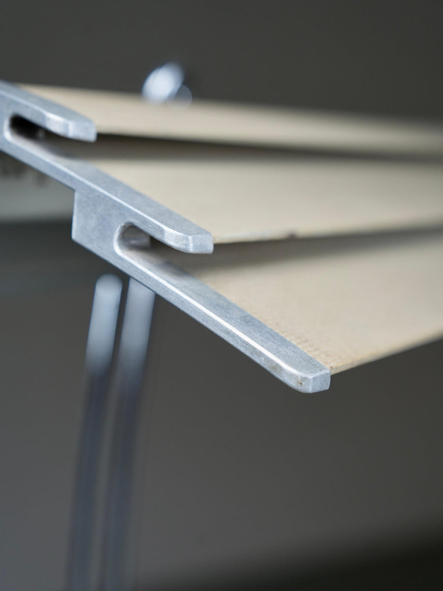 Desk Lamp in Casted Iron, Steel and Ribbed Aluminium, France, 1960's