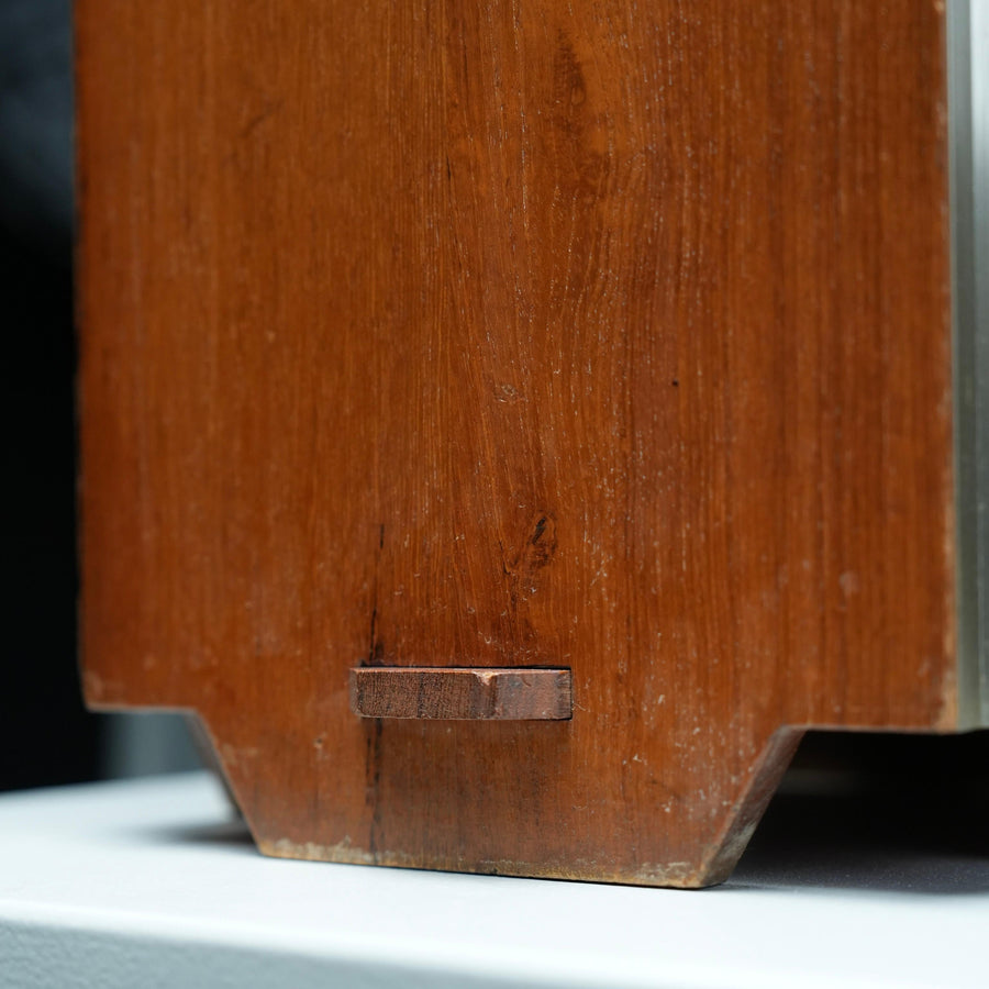 Ico Parisi Umbrella Stand for Stildomus in Walnut and Metal, Italy, 1950's