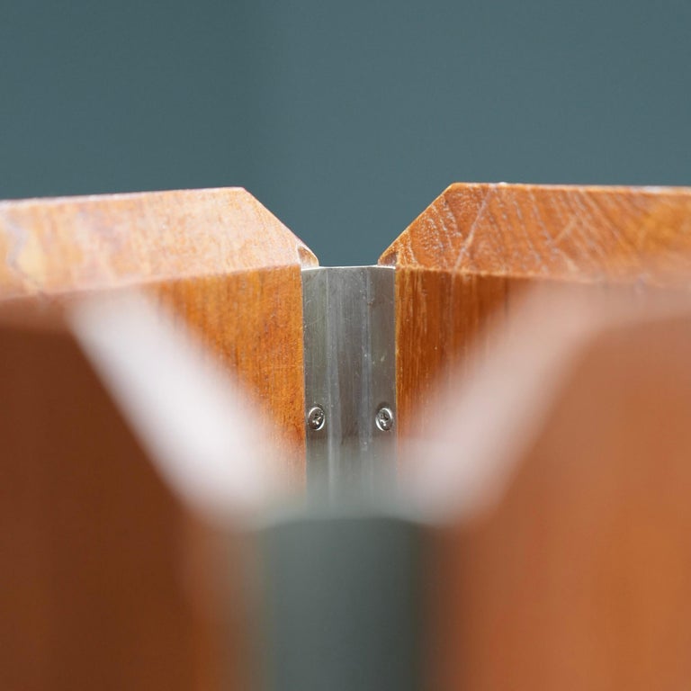 Ico Parisi Umbrella Stand for Stildomus in Walnut and Metal, Italy, 1950's