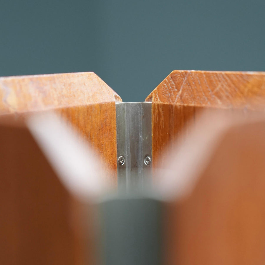 Ico Parisi Umbrella Stand for Stildomus in Walnut and Metal, Italy, 1950's