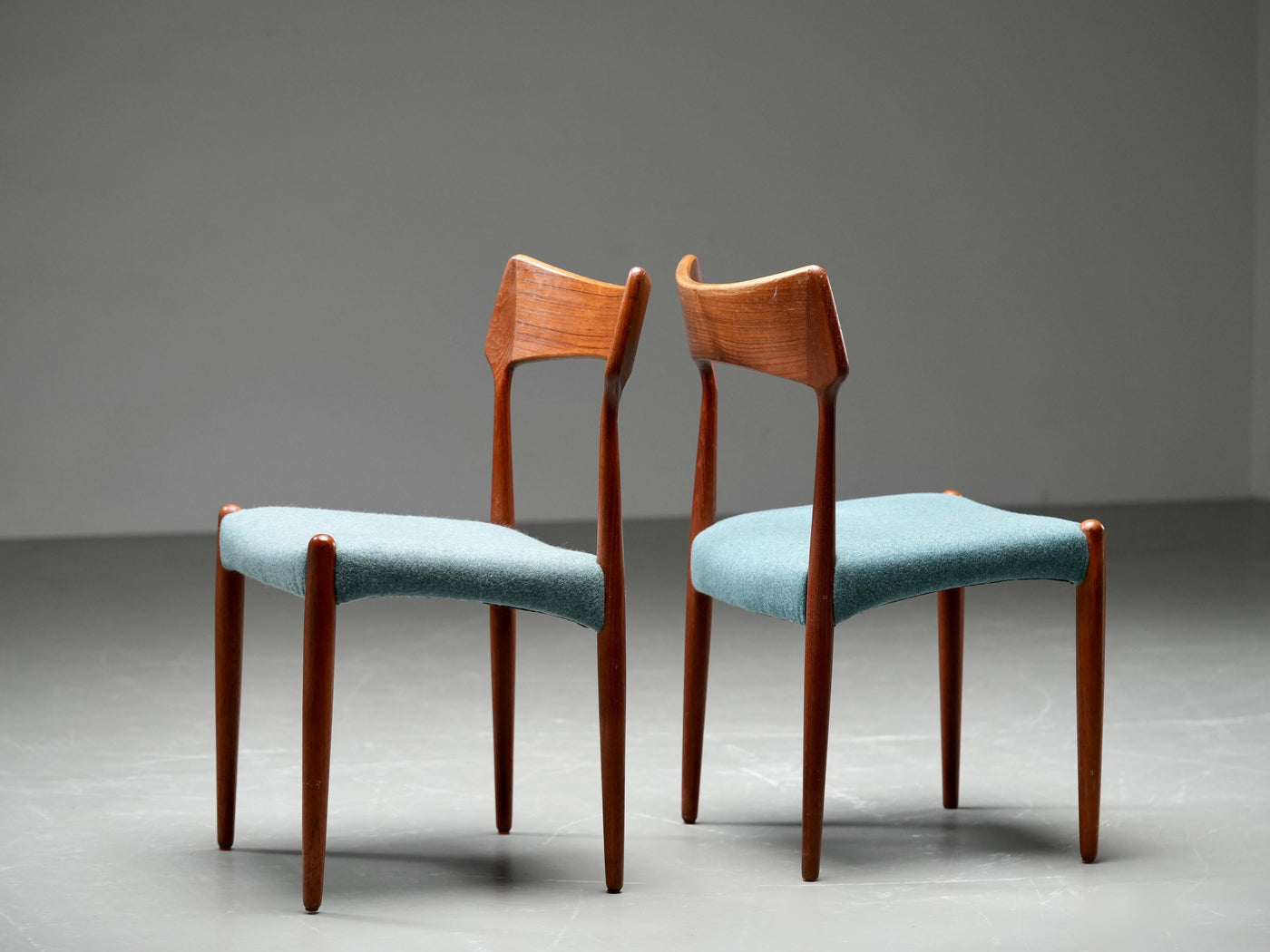 Set of 4 Teak Dining Chairs by C. Linneberg & B. Pedersen, 1970s