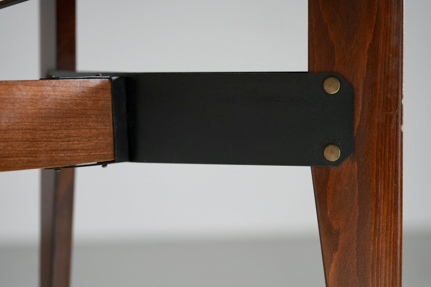 Carlo Ratti Dining Table in Wood and Metal, Italy, 1960's