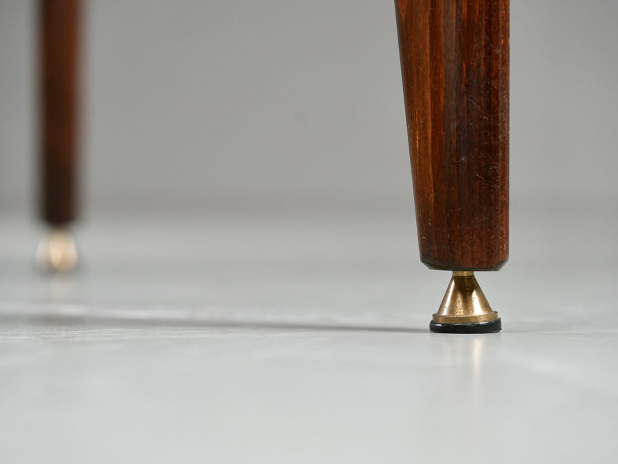 Carlo Ratti Dining Table in Wood and Metal, Italy, 1960's