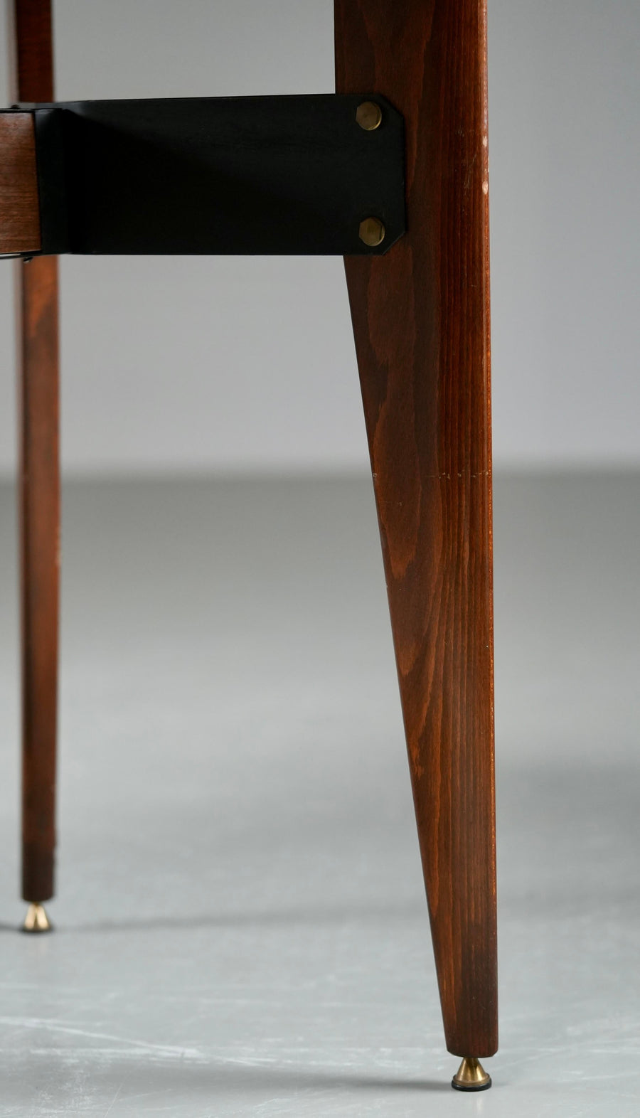 Carlo Ratti Dining Table in Wood and Metal, Italy, 1960's