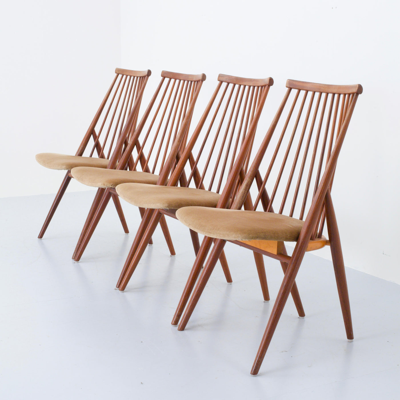 Set of 4 'Flamingo' Chairs by Thea Leonard for Nassjo Stolefrabrik, Sweden, 1960