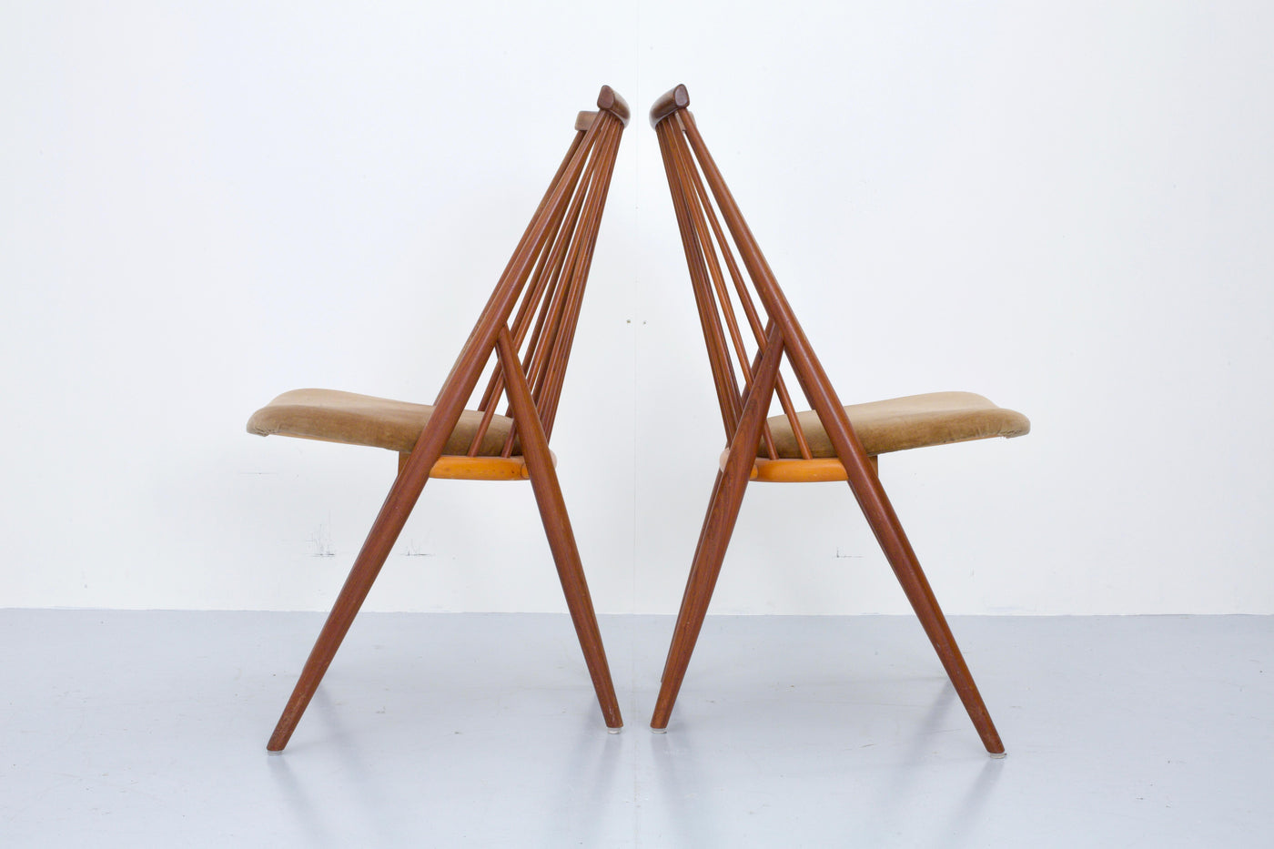 Set of 4 'Flamingo' Chairs by Thea Leonard for Nassjo Stolefrabrik, Sweden, 1960