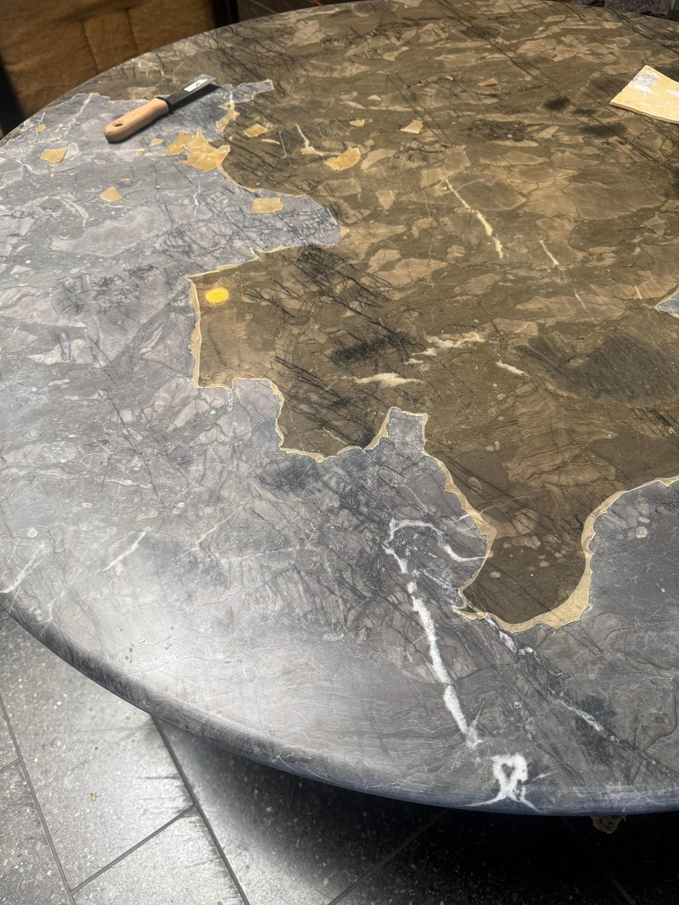 A. Mangiarotti M1 Dining Table for Tisettanta early production in Marble, 1969